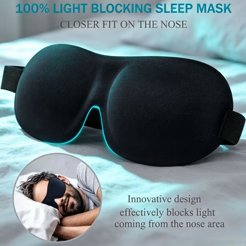 Sleep Eye Mask 3D - Máscara de Dormir 3D, 2 Peças,