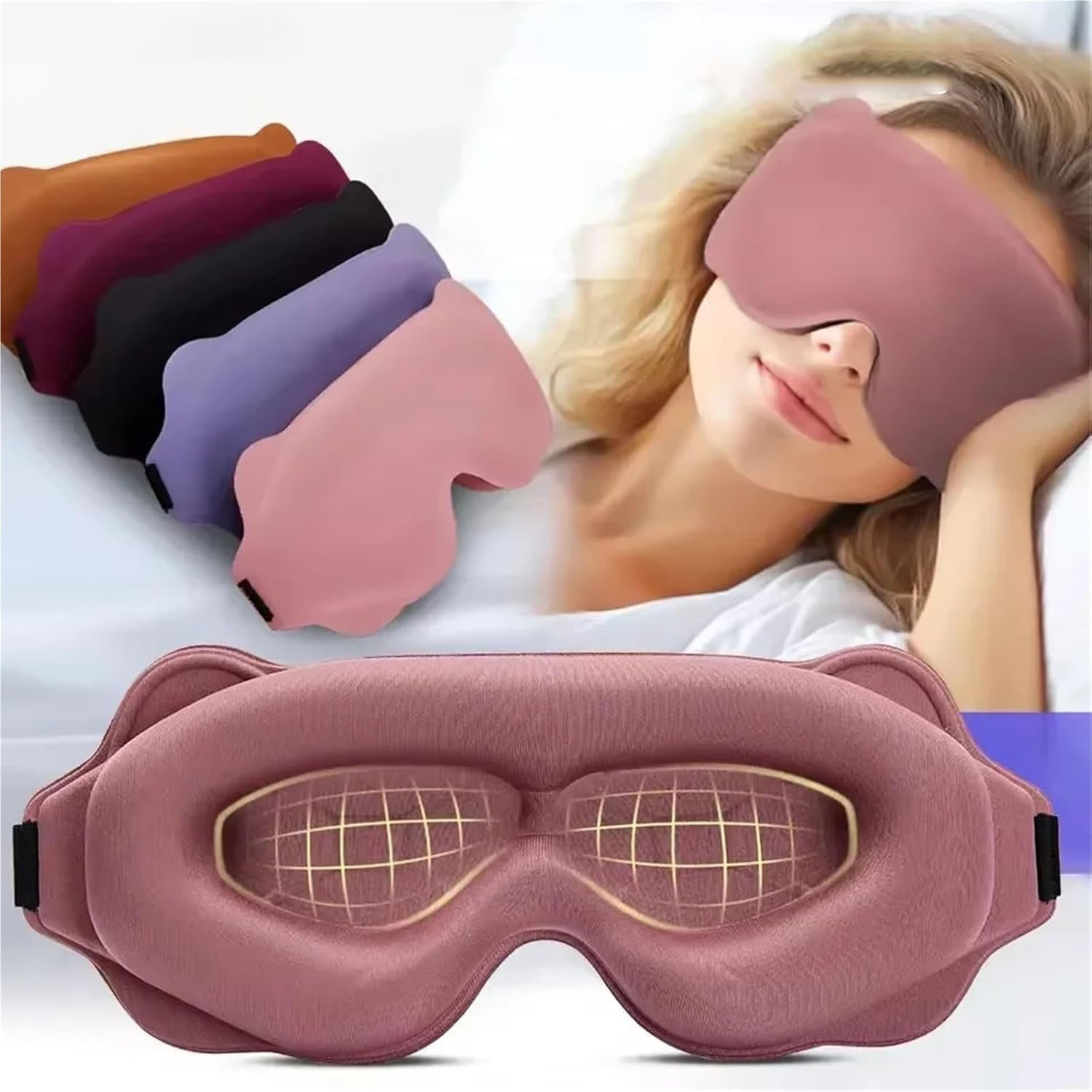 Sleep Eye Mask 3D - Máscara de Dormir 3D Bloqueadora de