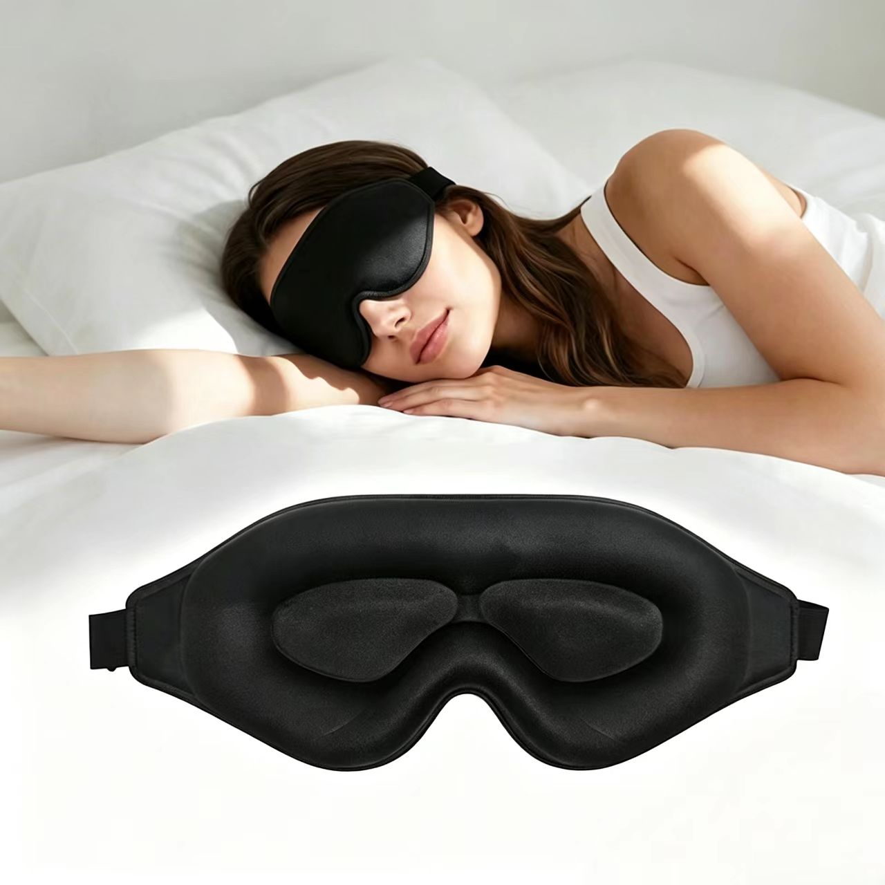 Sleep Eye Mask 3D - Máscara de Olhos 3D, Confortável e