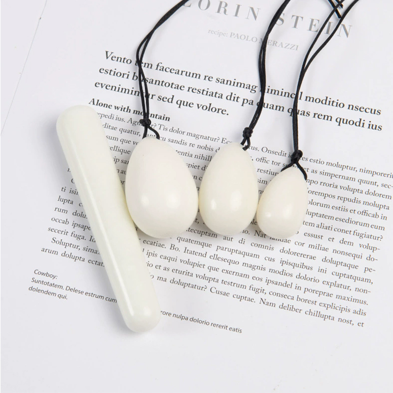 Healing Crystal Set - Conjunto de ovos perfurados de jade