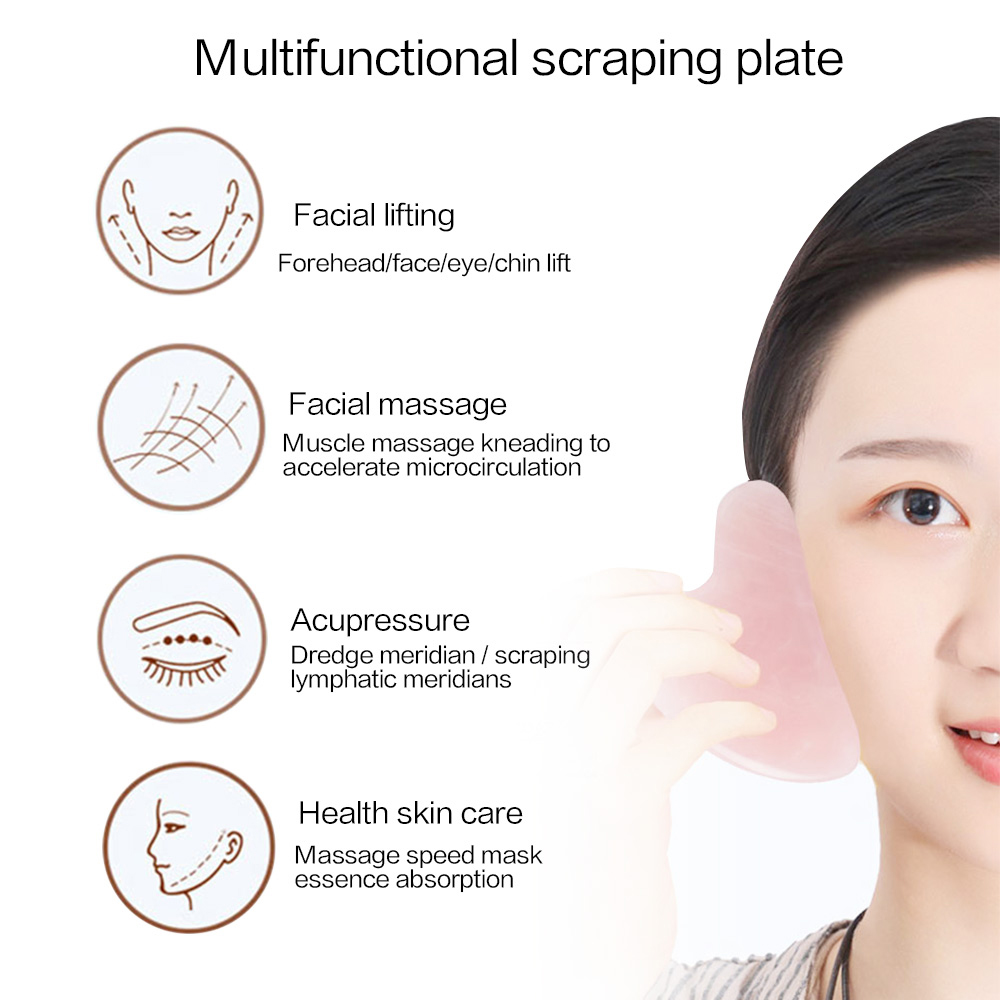 Gua Sha Ferramentas faciais Pe - Jade Gua Sha Tool avaliação e preço