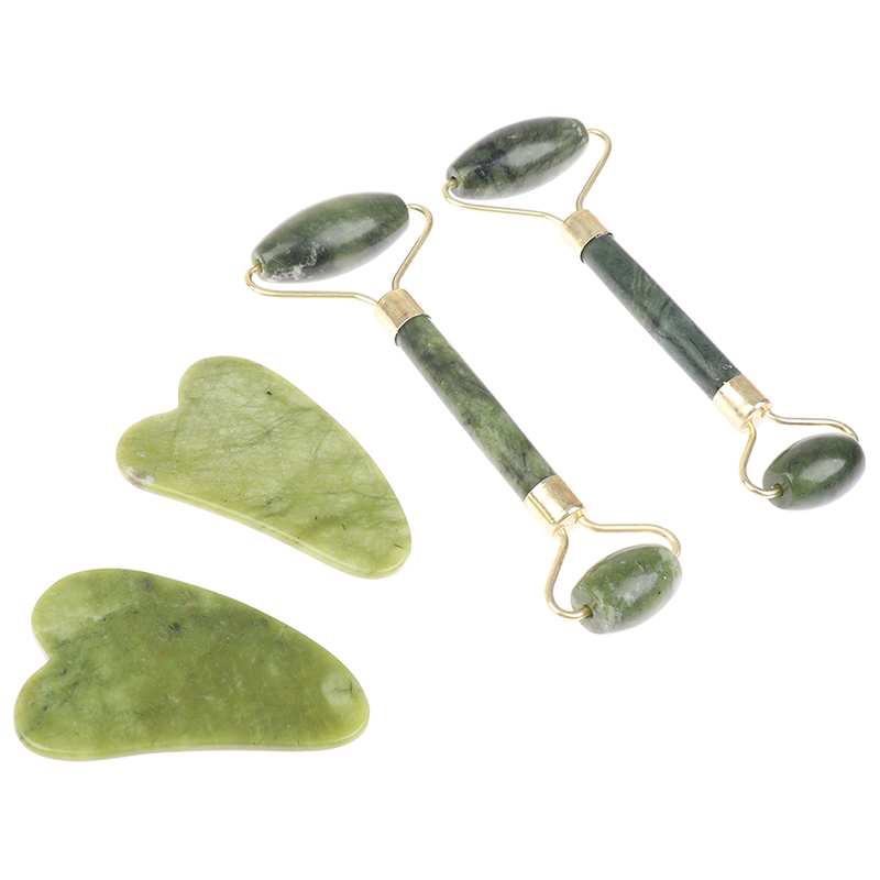 Conjunto de massageador facial - Jade Gua Sha Tool avaliação e preço