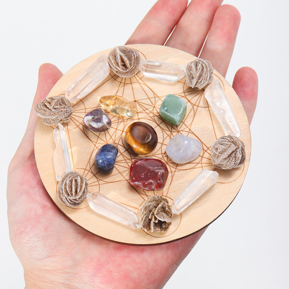 7 pçs/set cristal natural mist - Healing Crystal Set avaliação e preço