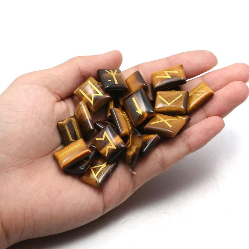 Conjunto de pedras runas grava - Healing Crystal Set avaliação e preço