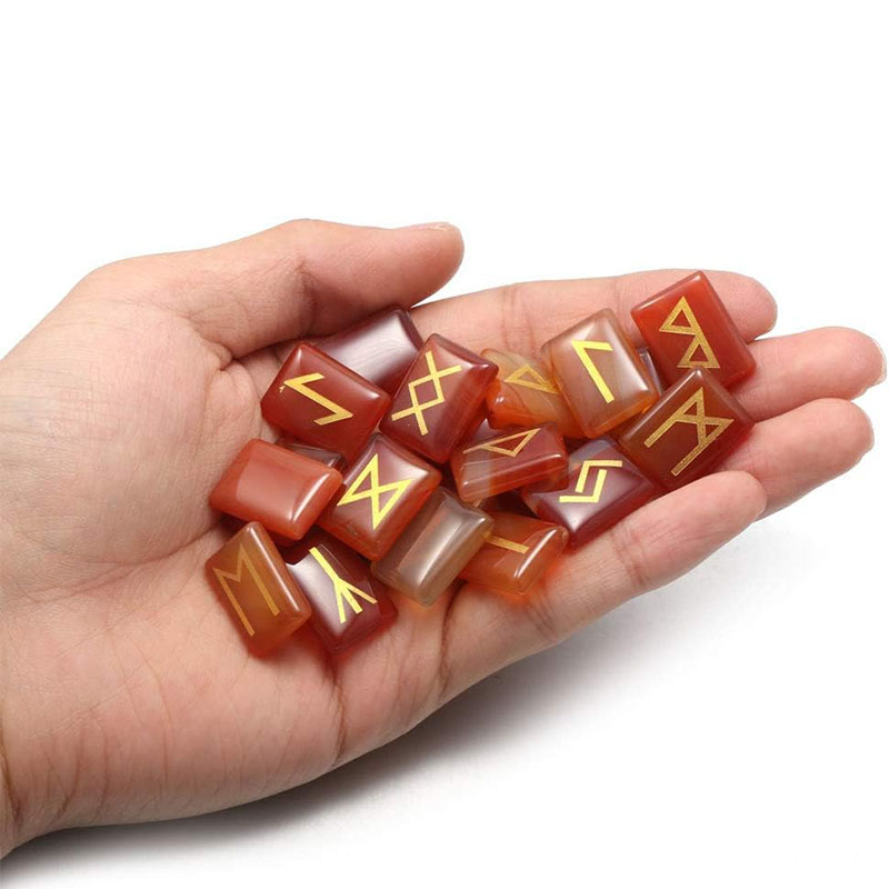 Conjunto de pedras runas grava - Healing Crystal Set avaliação e preço